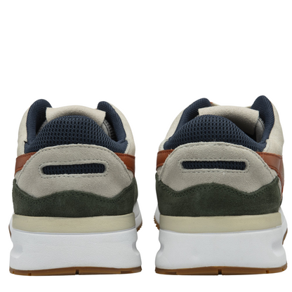 Gola Men's Delta Trainer - Off White/Dark Khaki/Moody Orange