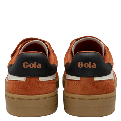 Gola Classics Kid's Viper Strap Trainer - Moody Orange/Off White/Black/Gum