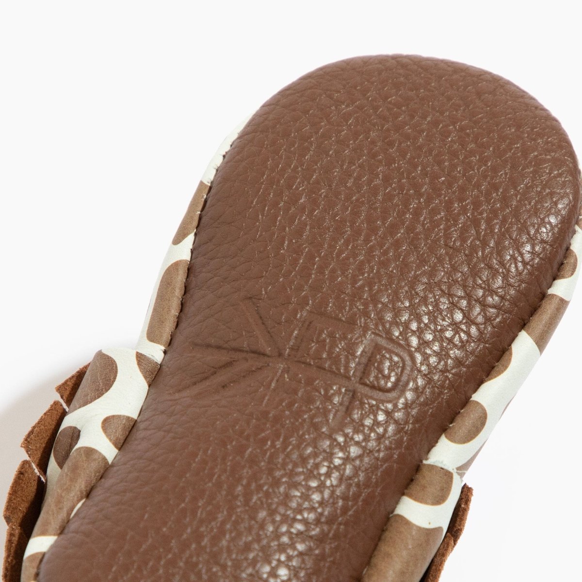 Suede Cow Print Moccasin Baby Shoe Moccasin by Freshly Picked – Don't Panic Shoes