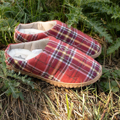 Summit And Go Women’S Flannel Ginger Indoor Outdoor Slipper Staheekum Women's Slippers by Staheekum Women's – Don't Panic Shoes