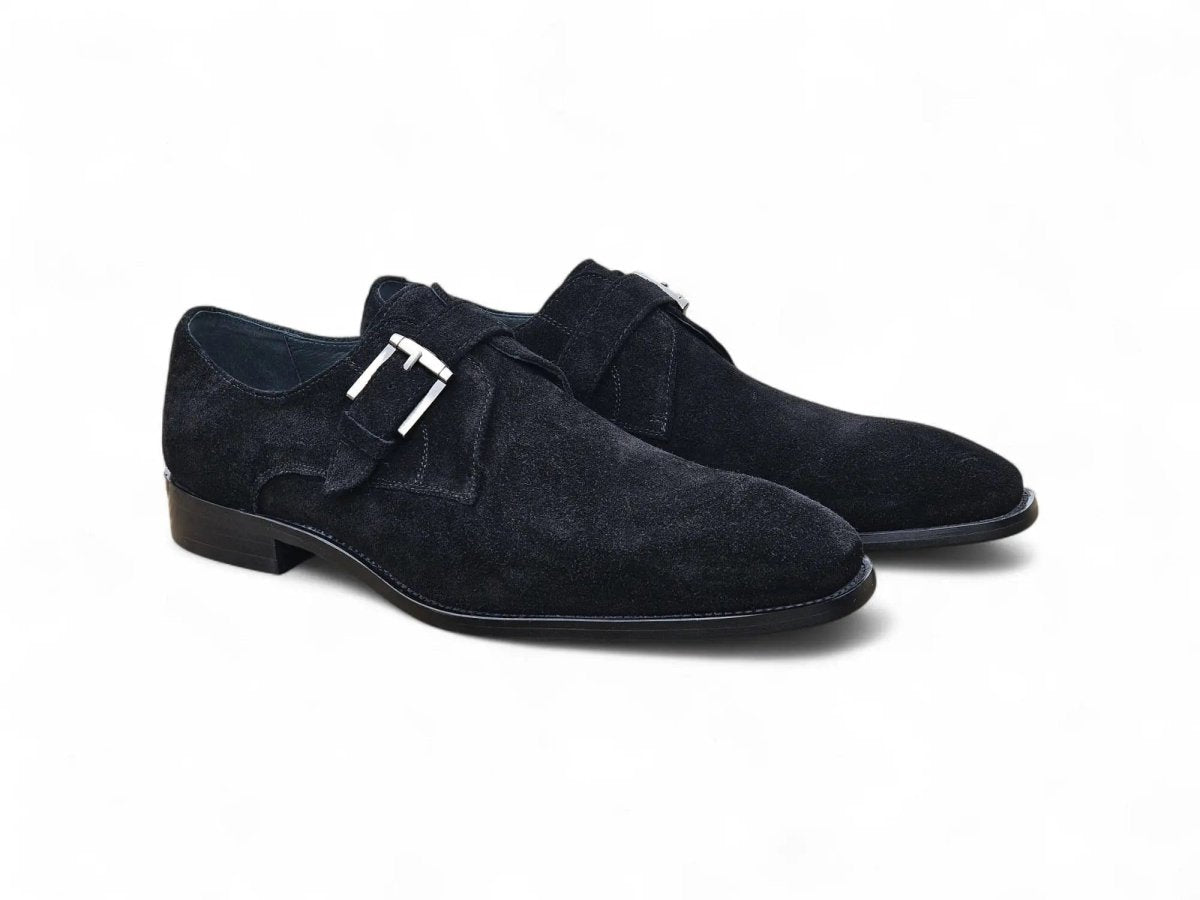 Supple Suede Single Monk Decorative Buckle Ks509 - 12s Shoes by Carrucci Shoes – Don't Panic Shoes