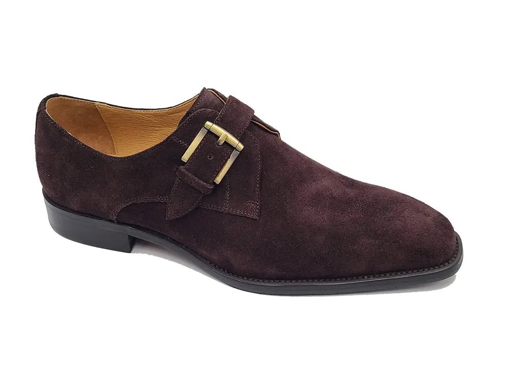 Supple Suede Single Monk Decorative Buckle Ks509 - 12s Shoes by Carrucci Shoes – Don't Panic Shoes