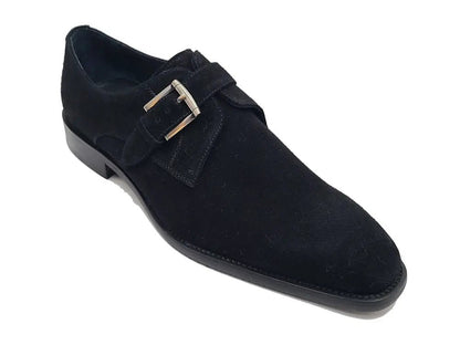 Supple Suede Single Monk Decorative Buckle Ks509 - 12s Shoes by Carrucci Shoes – Don't Panic Shoes