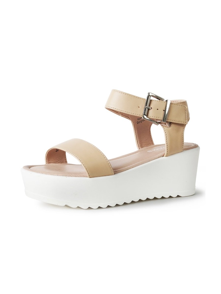 Surf | Beige Sandals by J.Adams – Don't Panic Shoes