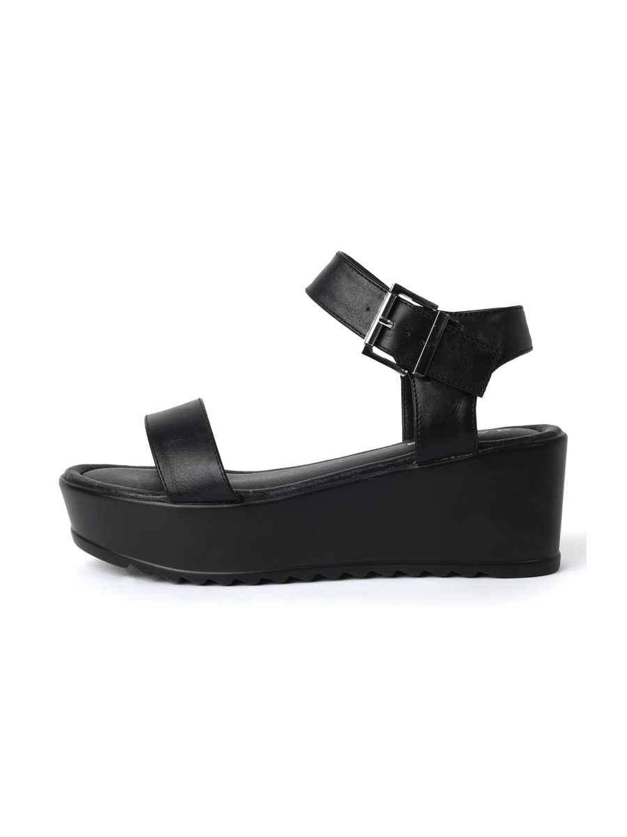 Surf | Black Sandals by J.Adams – Don't Panic Shoes