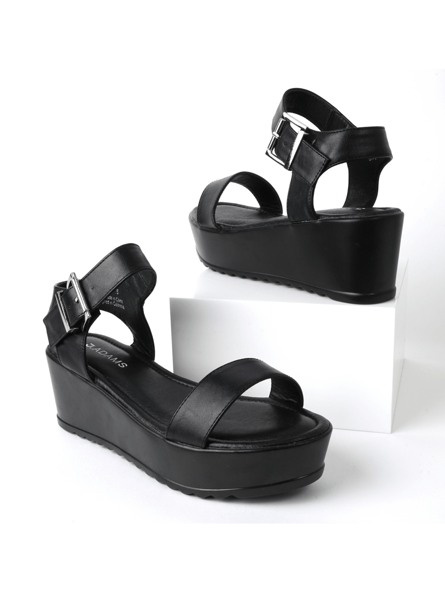 Surf | Black Sandals by J.Adams – Don't Panic Shoes