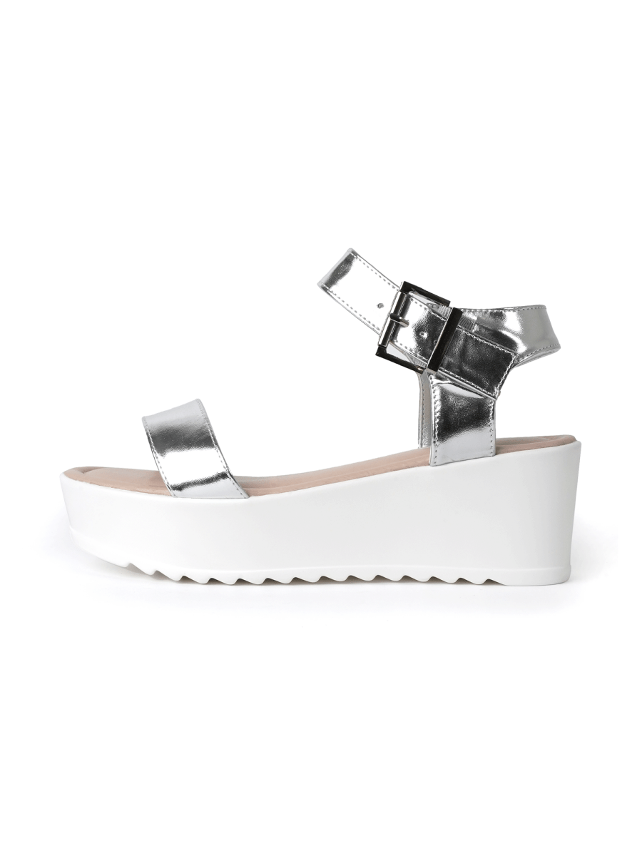 Surf | Silver Sandals by J.Adams – Don't Panic Shoes