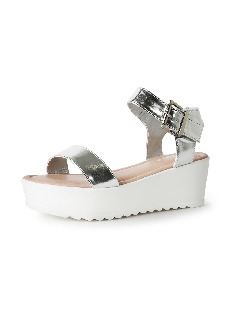 Surf | Silver Sandals by J.Adams – Don't Panic Shoes