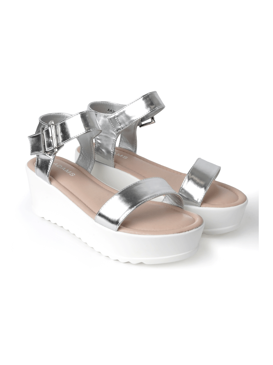 Surf | Silver Sandals by J.Adams – Don't Panic Shoes