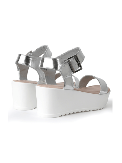 Surf | Silver Sandals by J.Adams – Don't Panic Shoes