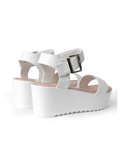 Surf | White Sandals by J.Adams – Don't Panic Shoes