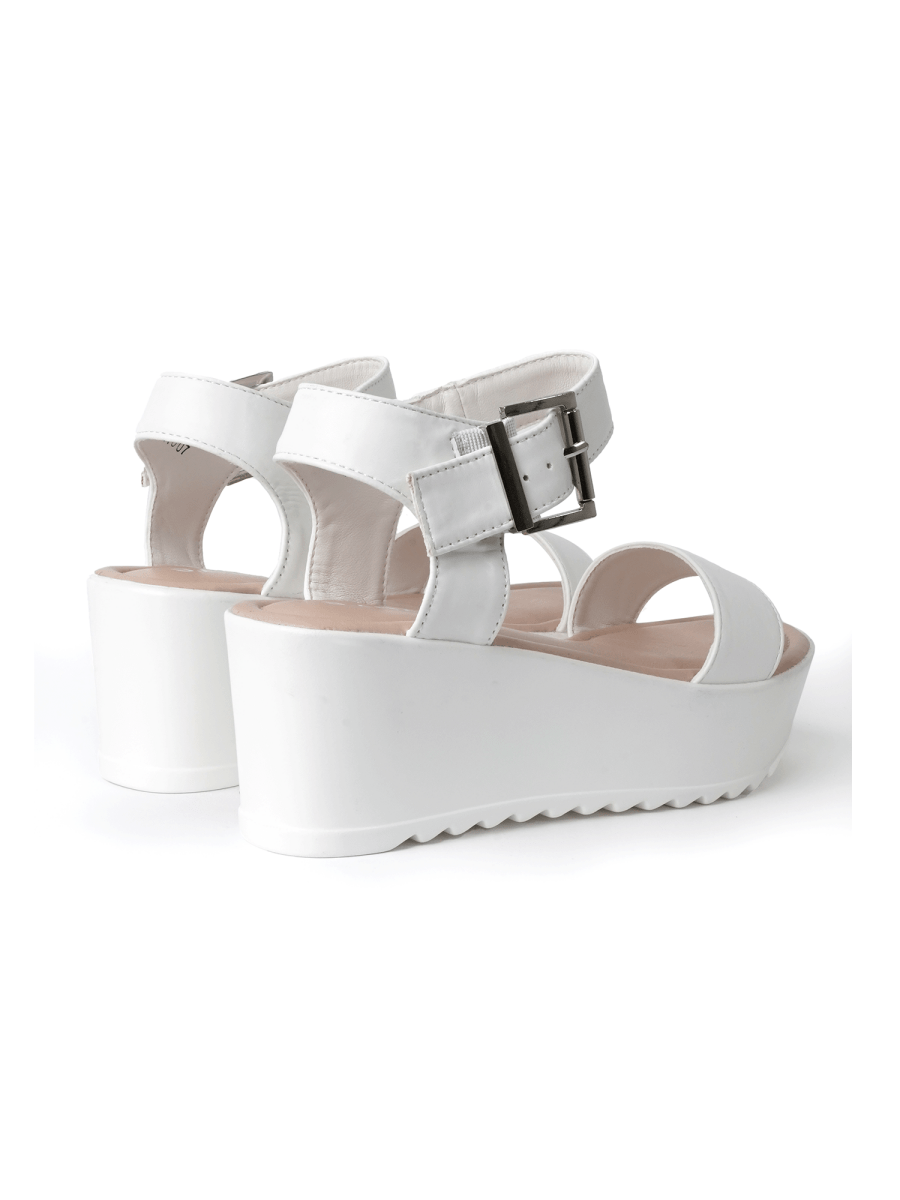 Surf | White Sandals by J.Adams – Don't Panic Shoes