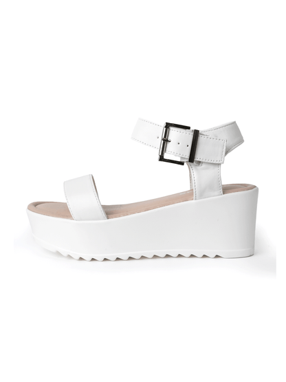Surf | White Sandals by J.Adams – Don't Panic Shoes