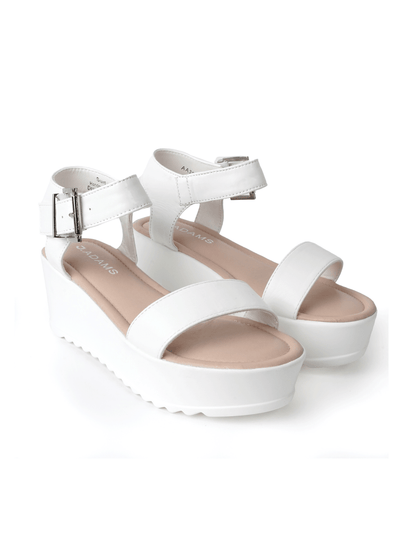 Surf | White Sandals by J.Adams – Don't Panic Shoes