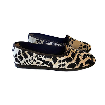 Talco Zebra Friulana Women’S Vegan Brown Zebra Ivory Slip On by Mar Soreli – Don't Panic Shoes