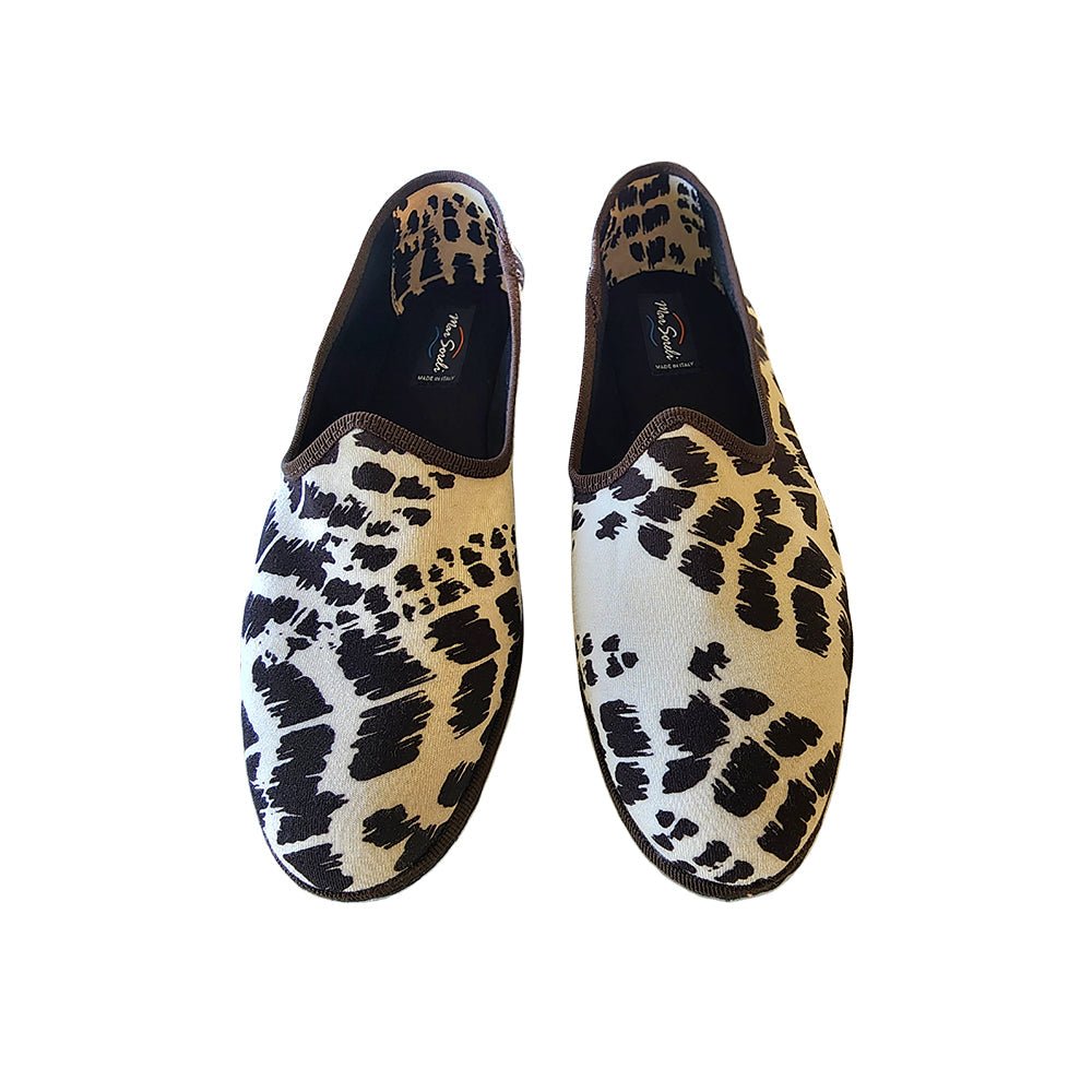Talco Zebra Friulana Women’S Vegan Brown Zebra Ivory Slip On by Mar Soreli – Don't Panic Shoes