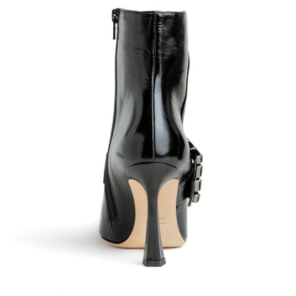 Tammi Women’S Black Patent Leather Ankle Bootie 4 Inch Boots by Beautiisoles – Don't Panic Shoes