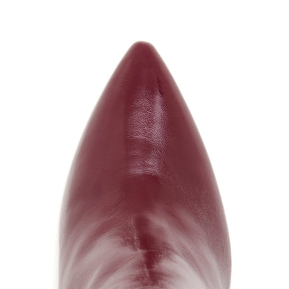 Tessa Ankle Bootie Patent Leather Black 100mm Heel Platform Boots by Beautiisoles – Don't Panic Shoes