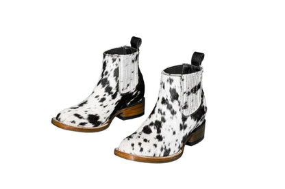 The Aurora Cowhide Boots – Size 4 Us by Stiefeld Boots – Don't Panic Shoes