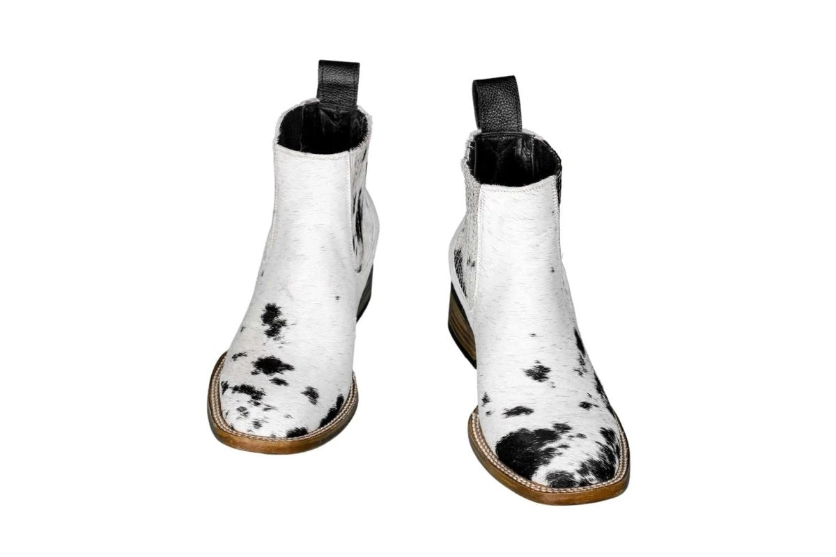 The Aurora Cowhide Boots – Size 6 Us by Stiefeld Boots – Don't Panic Shoes
