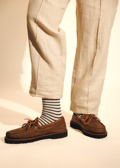 The Breton Stripe Socks by American Trench – Don't Panic Shoes