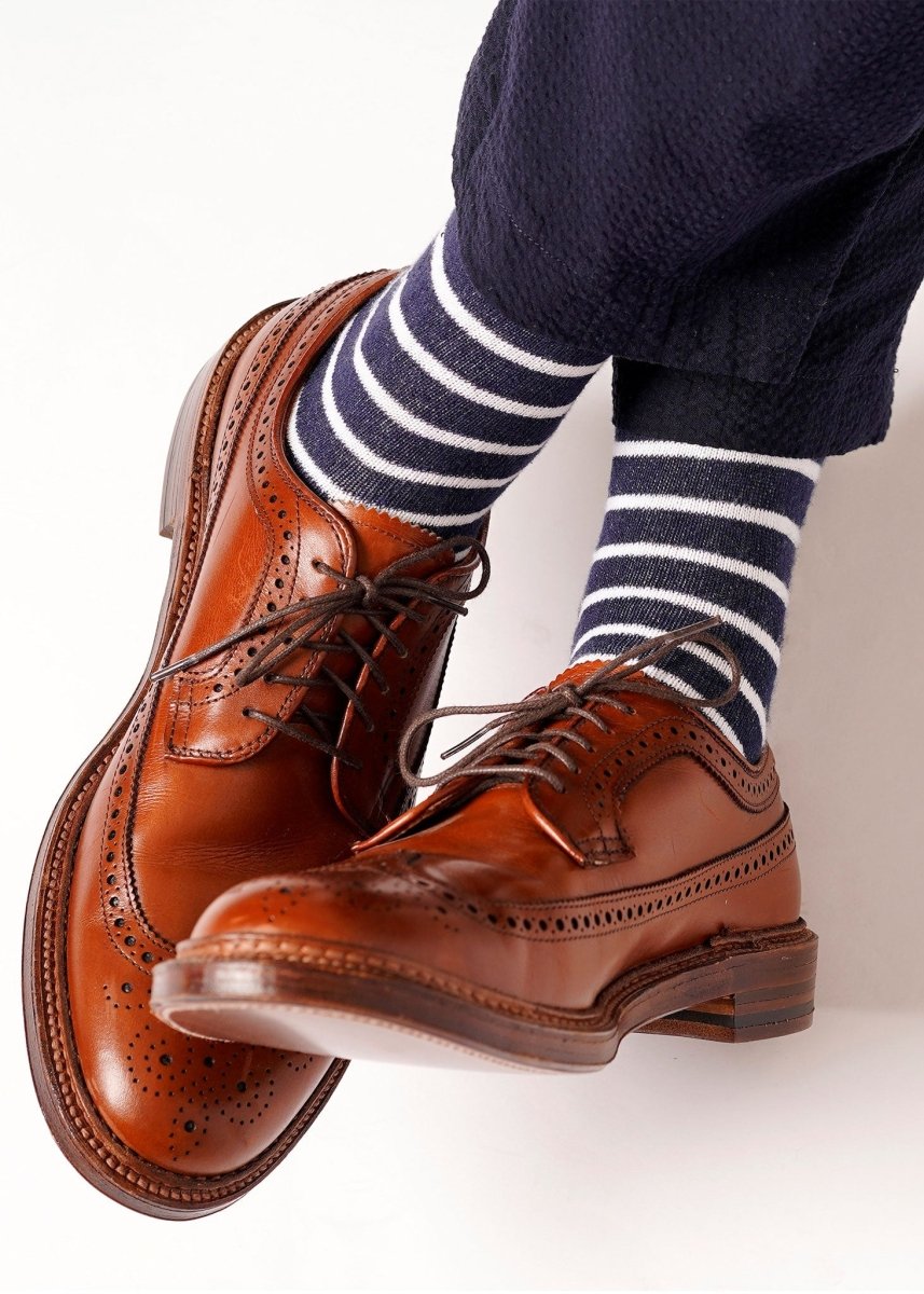 The Breton Stripe Socks by American Trench – Don't Panic Shoes