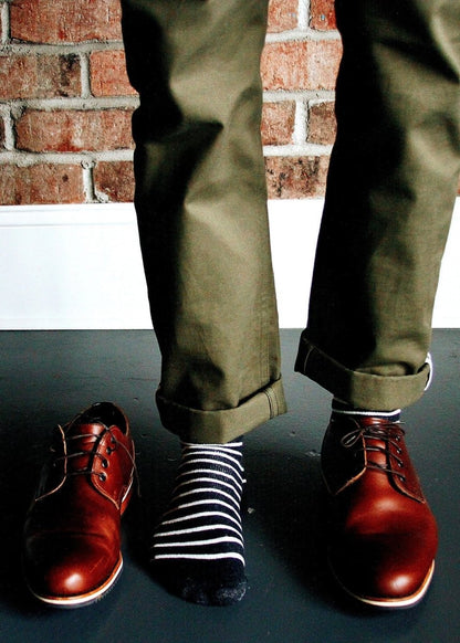 The Breton Stripe Socks by American Trench – Don't Panic Shoes
