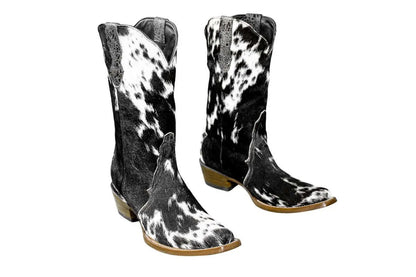 The Carmen Cowhide Boots – Size 10.5 by Stiefeld Boots – Don't Panic Shoes