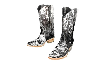 The Carmen Cowhide Boots – Size 8 by Stiefeld Boots – Don't Panic Shoes