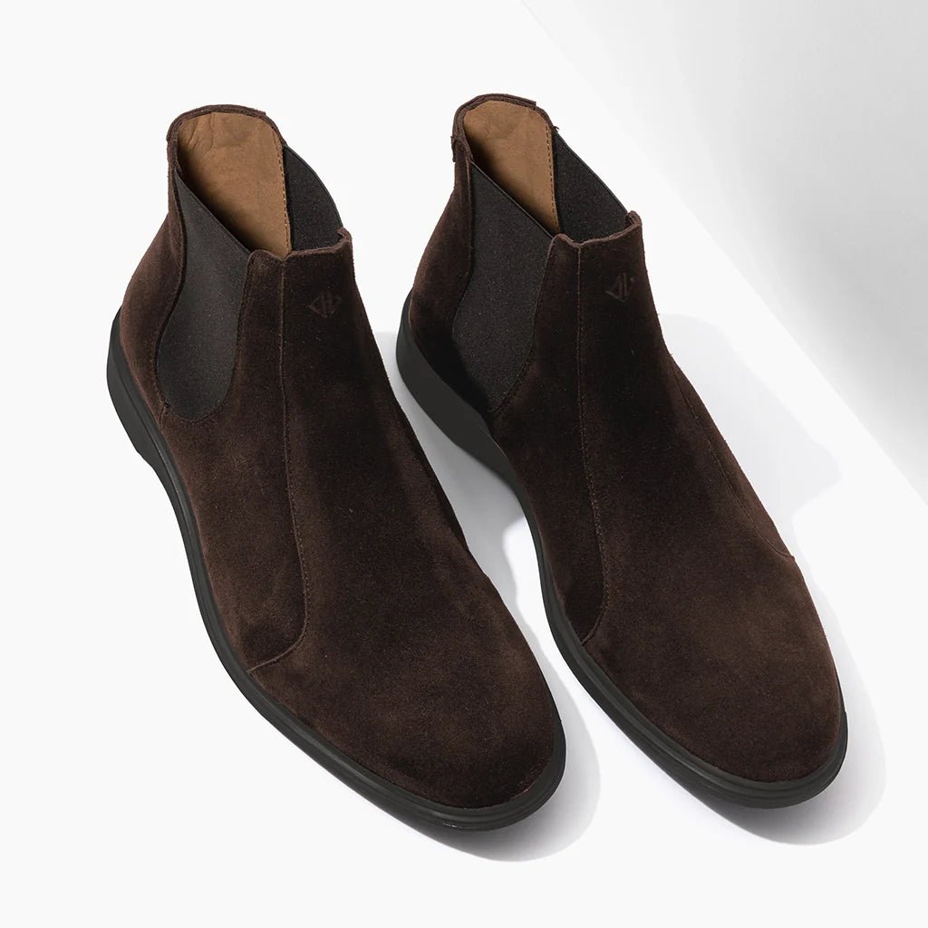 The Chelsea Walnut Premium Shoes Everyday Comfort Wear Men's Chelsea Boots by Amberjack – Don't Panic Shoes