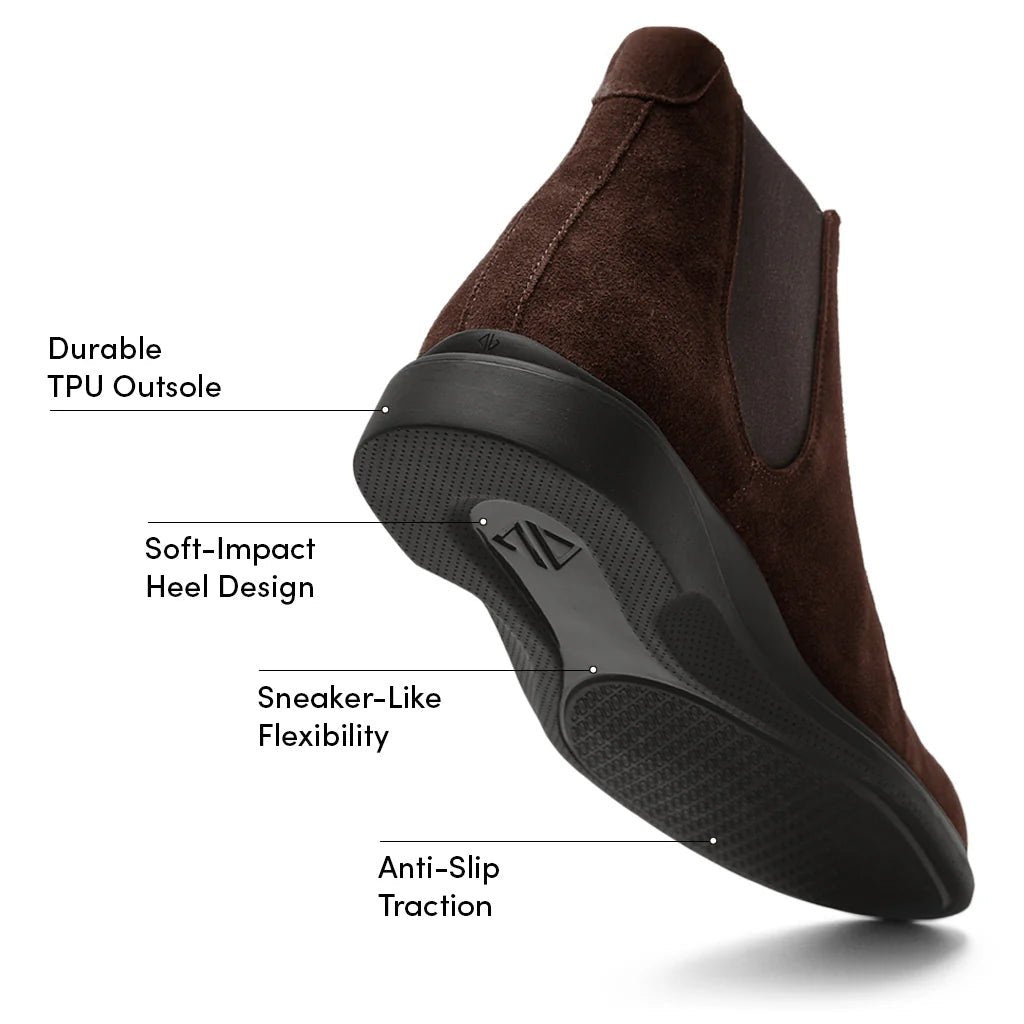 The Chelsea Walnut Premium Shoes Everyday Comfort Wear Men's Chelsea Boots by Amberjack – Don't Panic Shoes