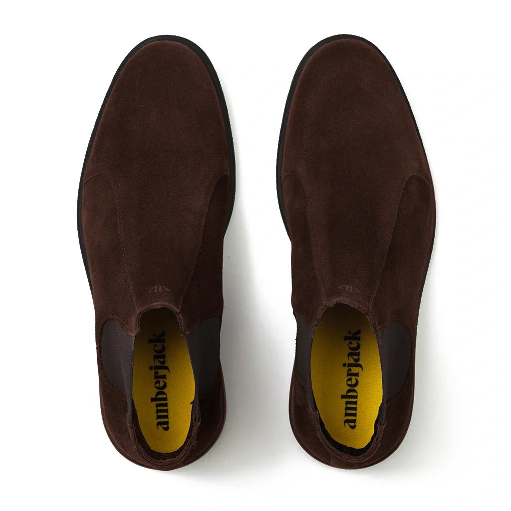 The Chelsea Walnut Premium Shoes Everyday Comfort Wear Men's Chelsea Boots by Amberjack – Don't Panic Shoes