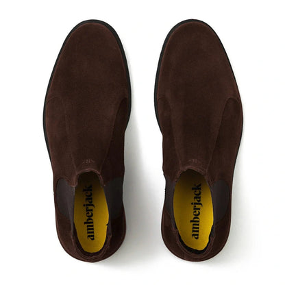 The Chelsea Walnut Premium Shoes Everyday Comfort Wear Men's Chelsea Boots by Amberjack – Don't Panic Shoes