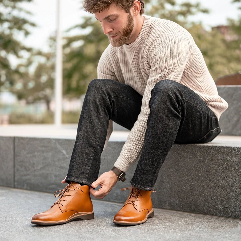 The Chukka Honey Boots Men's Chukka Boots by Amberjack – Don't Panic Shoes