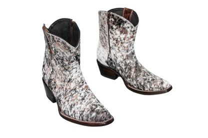 The Loretta Cowhide Boots - Rose Gold Metallic Limited Edition by Stiefeld Boots – Don't Panic Shoes