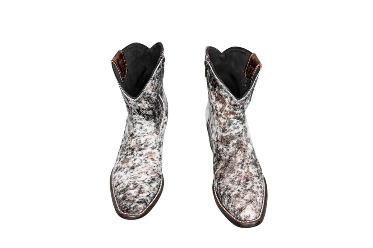 The Loretta Cowhide Boots - Rose Gold Metallic Limited Edition by Stiefeld Boots – Don't Panic Shoes