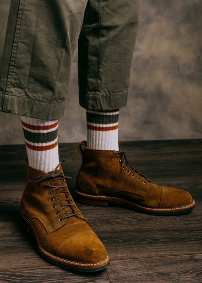 The Merino Retro Stripe Socks by American Trench – Don't Panic Shoes