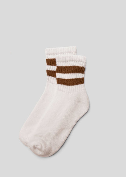 The Mono Stripe Quarter Crew Socks by American Trench – Don't Panic Shoes