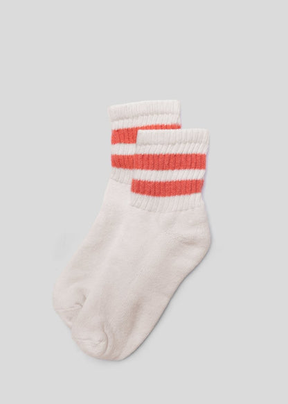 The Mono Stripe Quarter Crew Socks by American Trench – Don't Panic Shoes