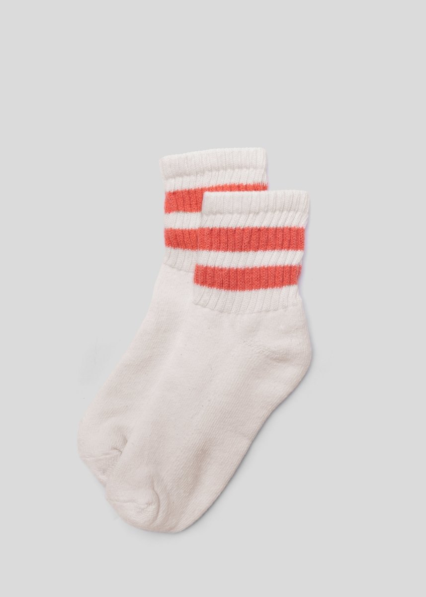 The Mono Stripe Quarter Crew Socks by American Trench – Don't Panic Shoes