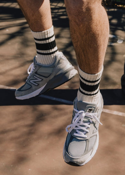 The Mono Stripe Socks by American Trench – Don't Panic Shoes