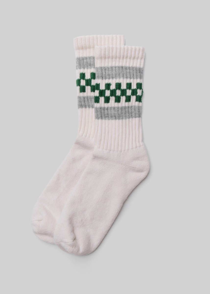 The Retro Check Stripe Socks by American Trench – Don't Panic Shoes