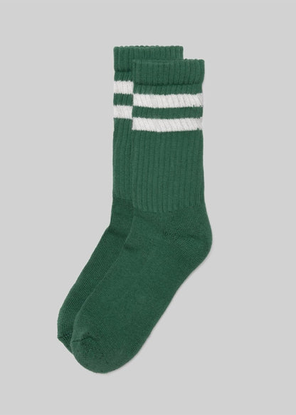 The Retro Double Stripe Socks by American Trench – Don't Panic Shoes