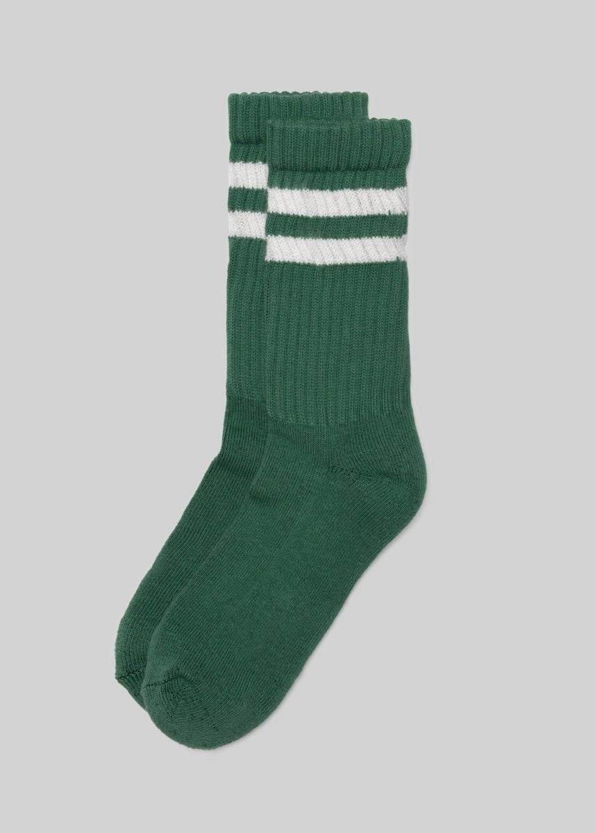 The Retro Double Stripe Socks by American Trench – Don't Panic Shoes