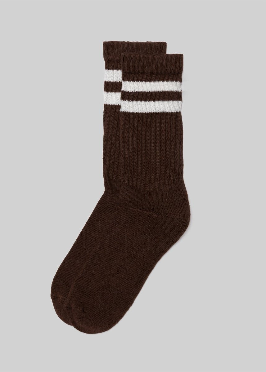 The Retro Double Stripe Socks by American Trench – Don't Panic Shoes