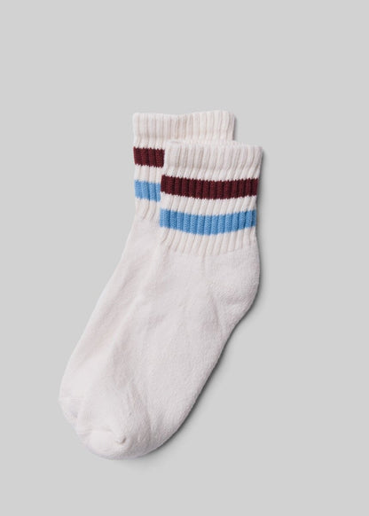 The Retro Stripe Quarter Crew Socks by American Trench – Don't Panic Shoes