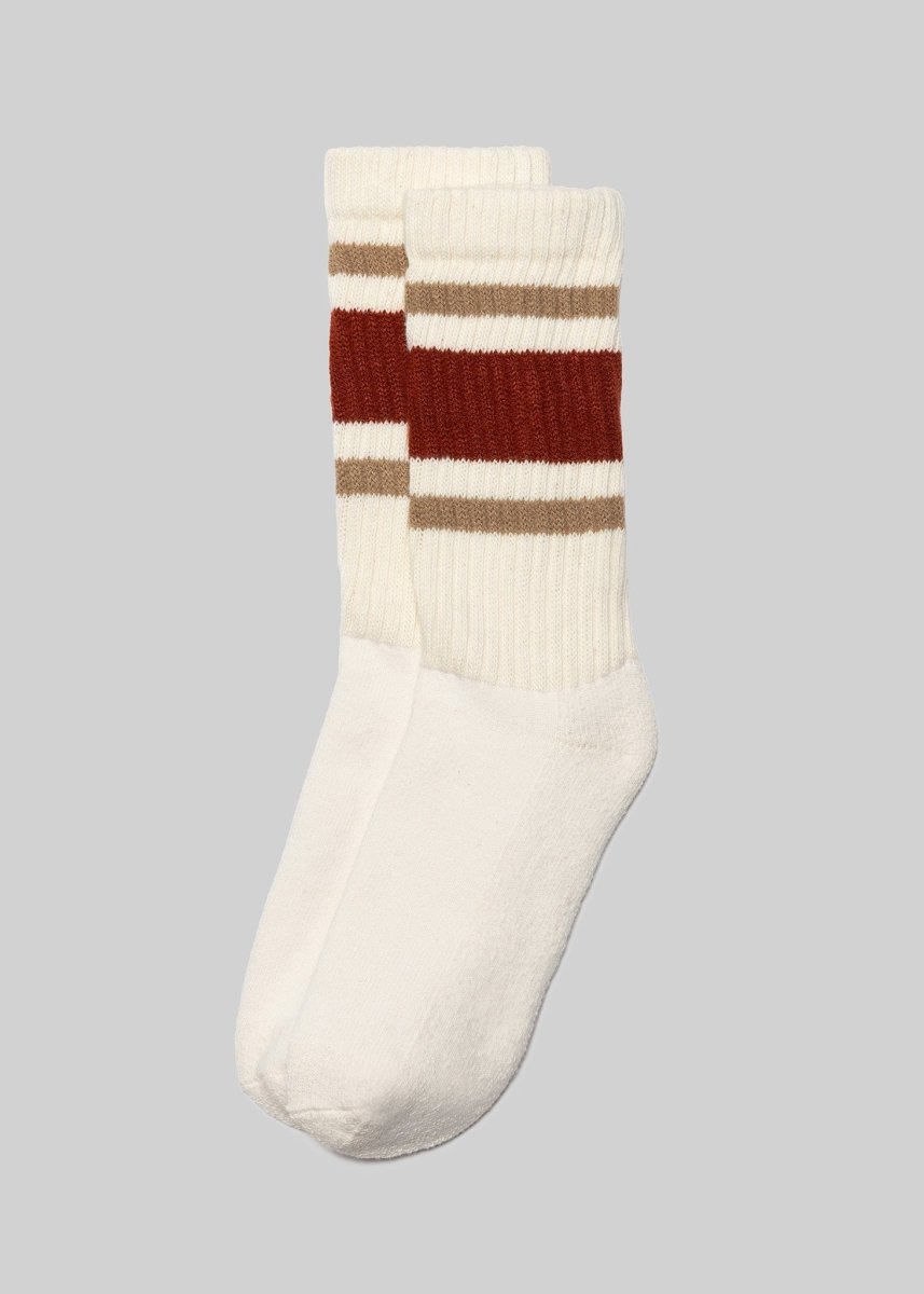 The Retro Stripe Socks by American Trench – Don't Panic Shoes