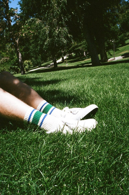 The Retro Stripe Socks by American Trench – Don't Panic Shoes