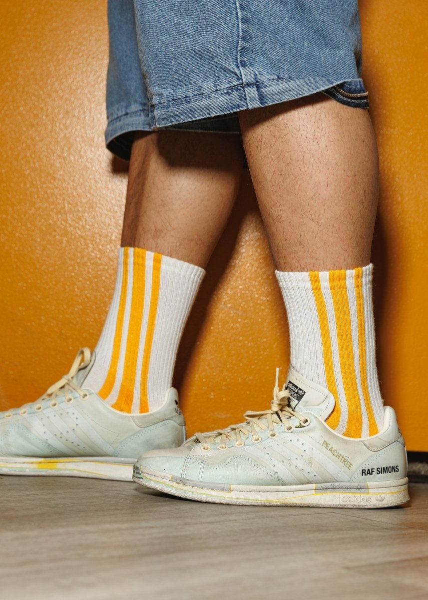 The Vertical Stripe Socks by American Trench – Don't Panic Shoes