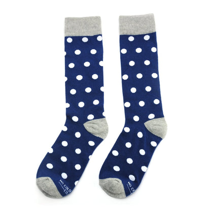 Timeless Mix Sock Bundle Patterned Crew Socks 4 Pack Versatile Striped Polka Dot Designs For Every Outfit Socks by No Cold Feet – Don't Panic Shoes